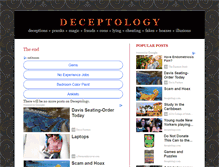 Tablet Screenshot of deceptology.com
